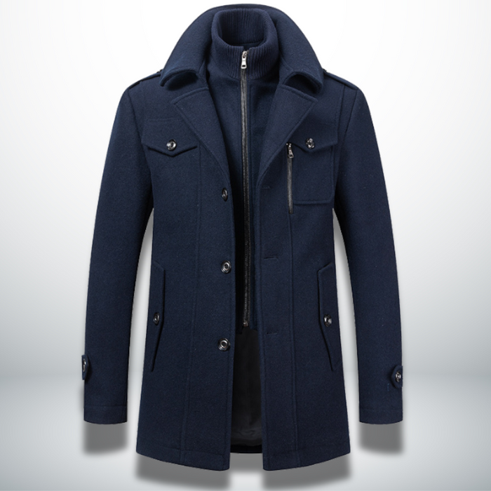 Felix | Herren Smart-Casual Mantel mit Knopfverschluss