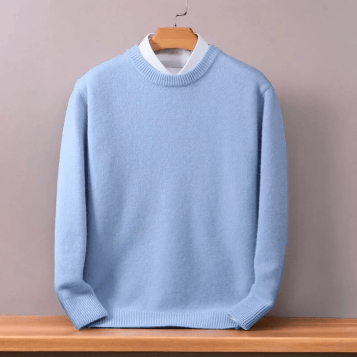 Herren Rundhalspullover Oversized-Schnitt für Herbst Winter