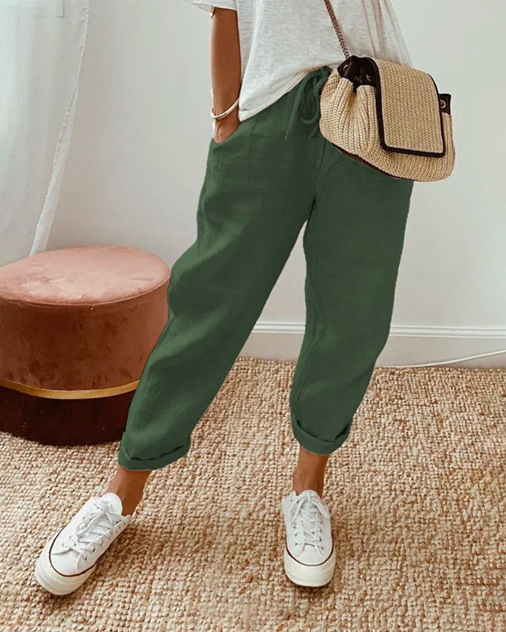 Helga | Stilvolle Freizeit-Leinenhose