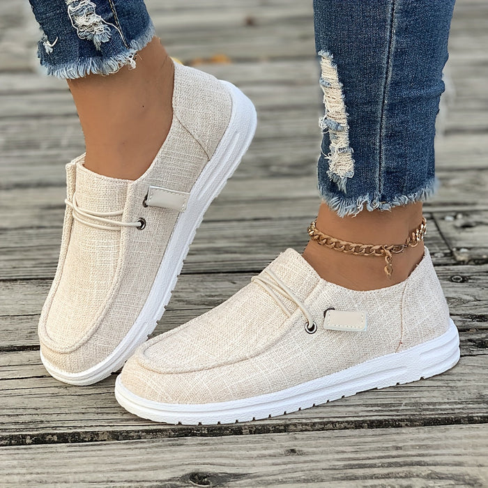 Damen Loafer mit Schnürung und Weißer Sohle