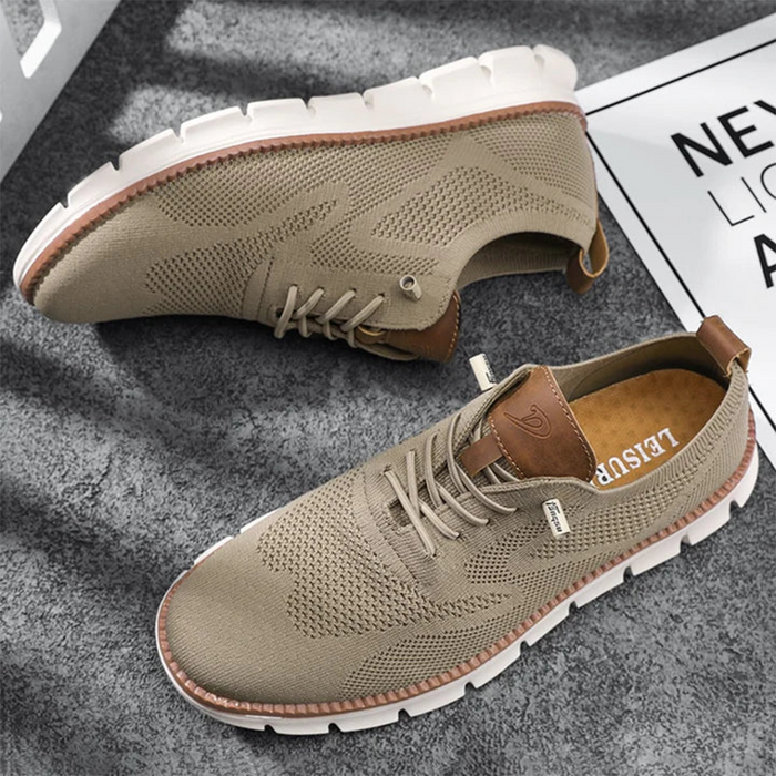 Herren Mesh-Sneaker mit Schnürung und Chunky-Sohle