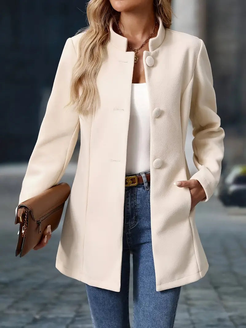 Sofia | Damen Winter Mantel mit Knöpfen