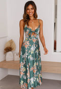 Jasmin | Damen Blumen Maxi Kleid für Hochzeitsgäste
