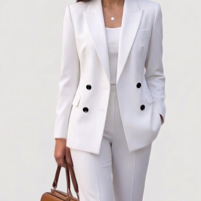 Amelie | Damen Tailliertes Business Anzug Set