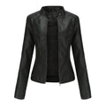 Kirsten | Damen Kunstleder-Bikerjacke mit Reißverschluss