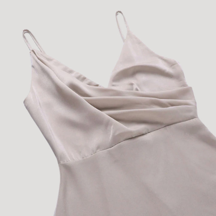 Nadine | Damen Maxi Kleid mit Schlitz für Hochzeitsgäste