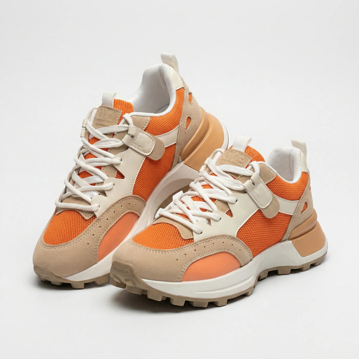 Damen Sneaker im Color-Block-Design mit Rutschfester Sohle