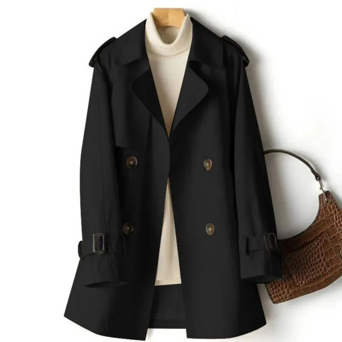Damen Trenchcoat mit Zweireihiger Knopfleiste