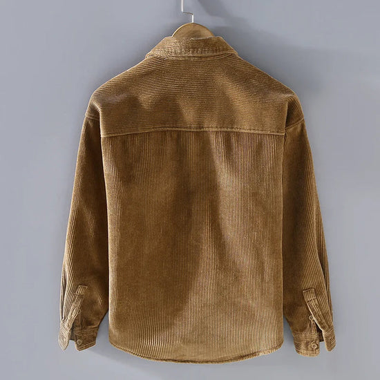 Peter | Herren warme Cordjacke mit Knopfleiste