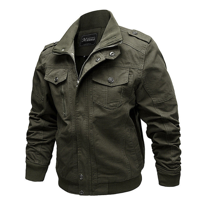 Herren Fieldjacke mit Stehkragen und Brusttaschen