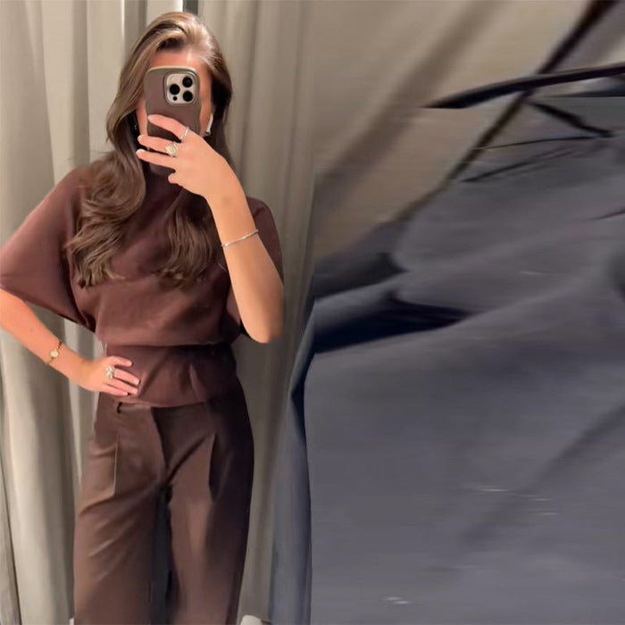 Damen Hosenanzug-Set mit Oversized Top und Relaxed Hose