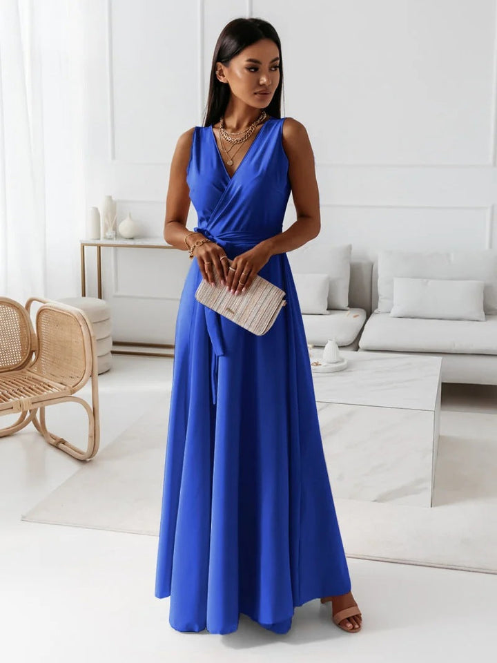Jessica | Damen Wickel Maxi Kleid für Hochzeitsgäste