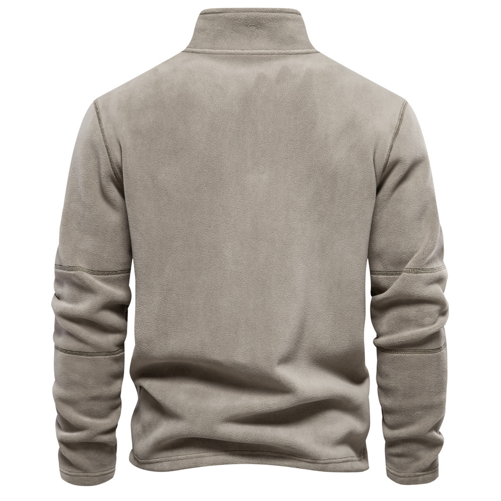Bruno | Herren Klassisches Sweatshirt mit Viertelreißverschluss am Kragen