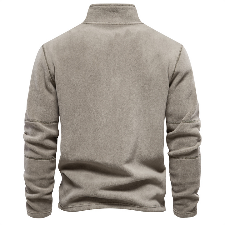 Bruno | Herren Klassisches Sweatshirt mit Viertelreißverschluss am Kragen