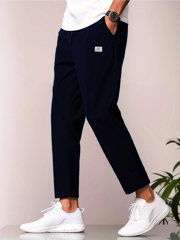 Herren Chinohose mit Elastischem Bund und Kordelzug