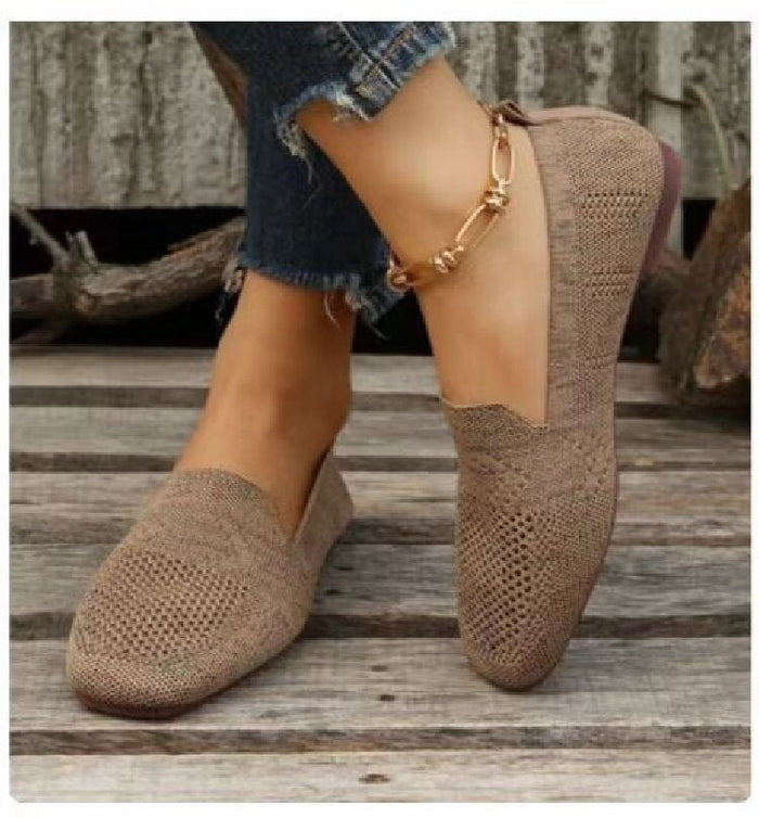 Damen Perforierte Loafer mit Slip-On-Design