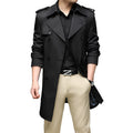Herren Trenchcoat mit doppelreihiger Knopfleiste und Epauletten
