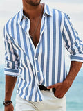 Adrian | Gestreiftes Herren Button-Down Freizeithemd