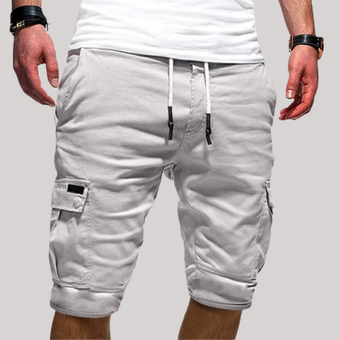 Anton | Herren Cargo Shorts mit Kordelzug und Taschen