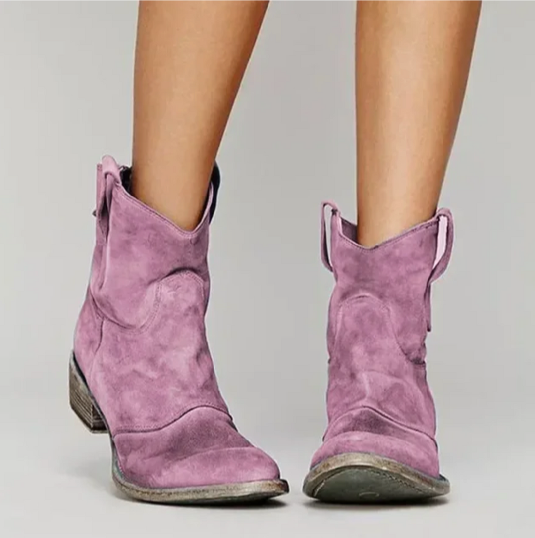 Roselle | Elegante Wildleder-Westernstiefel für einen stilvollen Look