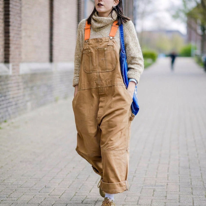 Sophie | Damen Baumwoll-Overall mit verstellbaren Trägern weite Passform