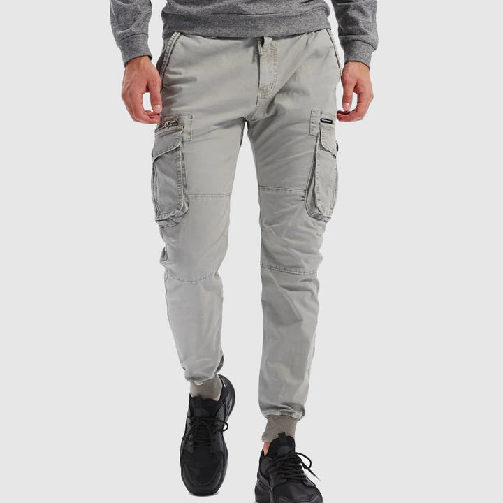 Martin | Herren Frühlings Cargo Joggerhose Mit Taschen