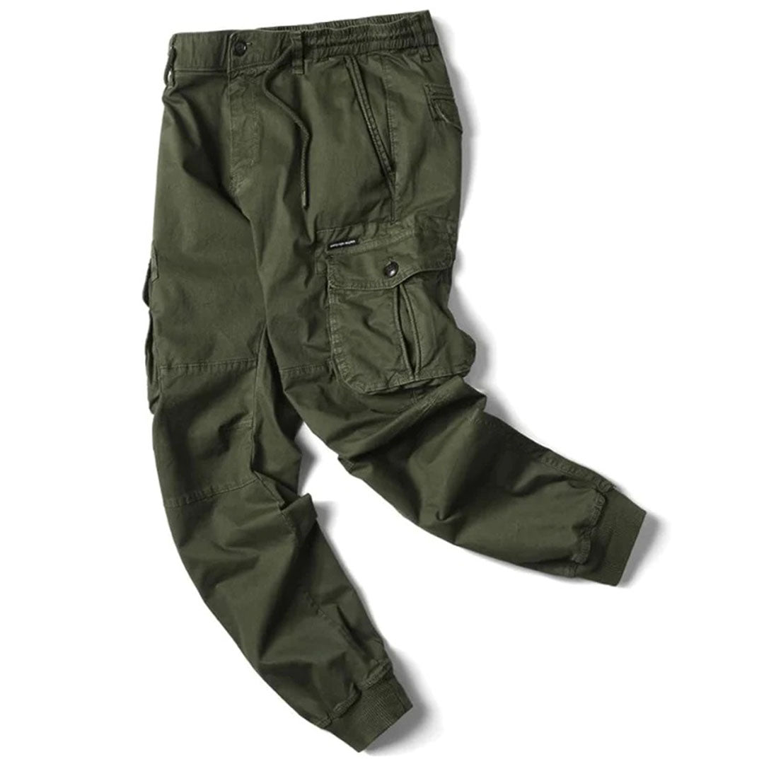 David | Herren Modische Cargohose mit schmal zulaufender Passform