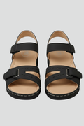 Angela | Damen-Keilsandalen mit Schlaufenriemen im Zehenbereich
