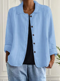 Hanna | Damen Casual Leichte Jacke Mit Knopfleiste
