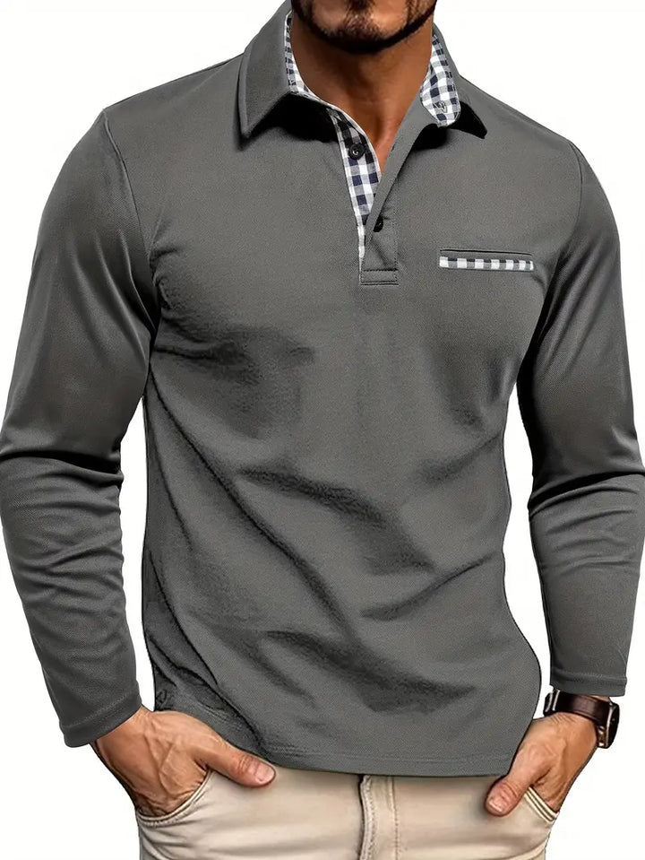 Chris | Herren Winter Langarm Polo-Shirt