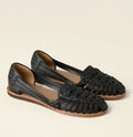 Elisabeth | Damen Comfortable Sandals Gewebte Geschlossene Flache Slip-on Schuhe