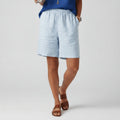 Clara | Damen Gestreifte Relaxed-Fit Shorts Elastischer Bund Sommer