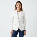 Marie | Damen Klassischer Einknopf-Blazer Tailliert