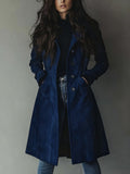 Luisa | Damen Longline Zweireihiger Tailored Trench Coat