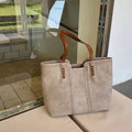 Leonie | Damen Tote Bag Minimalistische Kunstleder Schultertasche