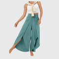 Magdalena | Damen Weit geschnittene Boho-Hose mit Schlitzdesign
