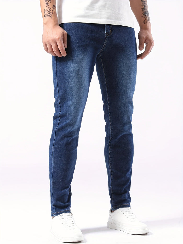 Herren Slim-Fit-Jeans mit Stretch für Alltag und Freizeit