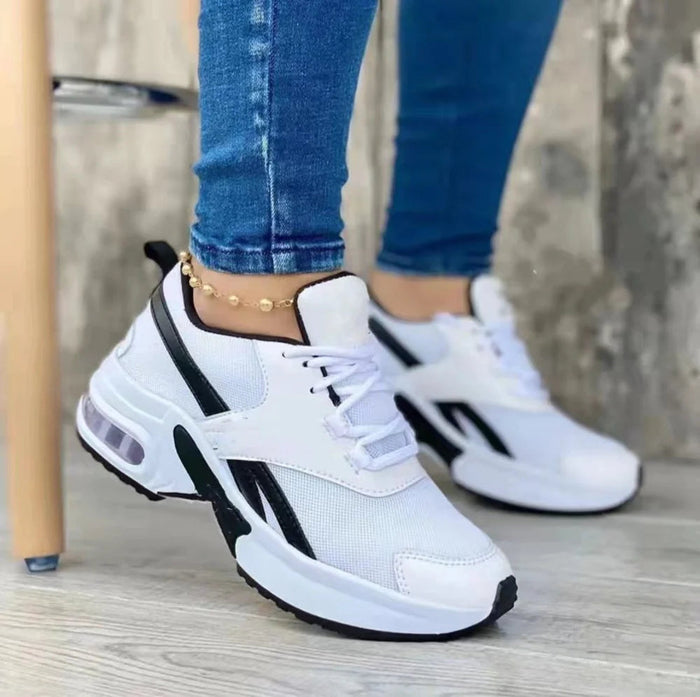 Damen Sneakers mit Air-Dämpfung und Lace-Up-Schnürung