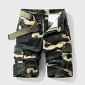 Matthias | Herren Tarnmuster Cargo Short mit Gürtel