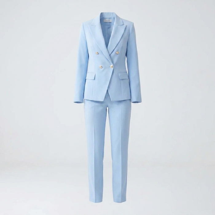 Damen Hosenanzug mit Blazer und Hose in Zweiteiler-Set