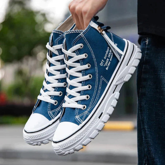 Herren High-Top Sneaker mit Plateausohle und Schnürung