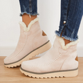 Elfriede | Damen Slip On Stiefeletten Mit Plateau Und Nahtdetails
