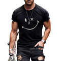 Adrian | Herren Grafik Smile Freizeit Kurzarm T-Shirt