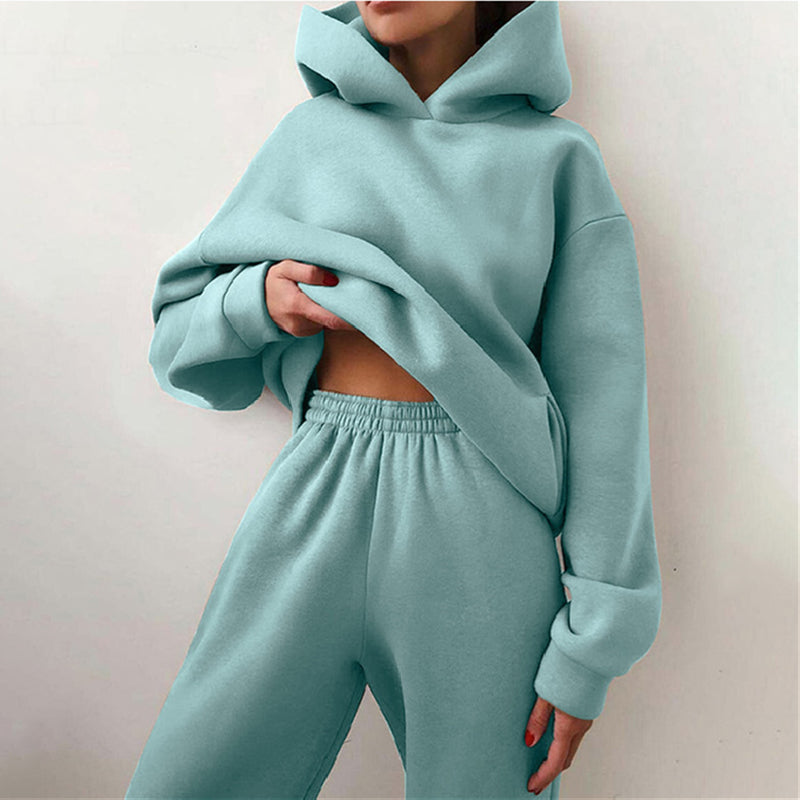 Doris | Damen Streetstyle Hoodie- und Jogginghose-Set