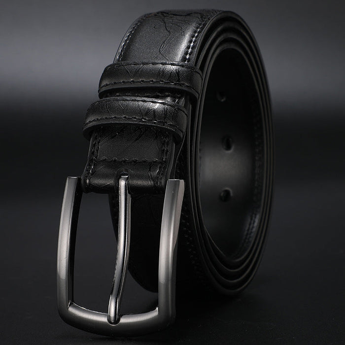 Heren Riem met Klassieke Pin Gesp – Stijlvol & Duurzaam