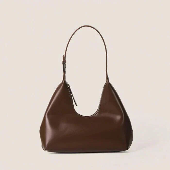 Damen Schultertasche Hobo-Form mit Verstellbarem Riemen