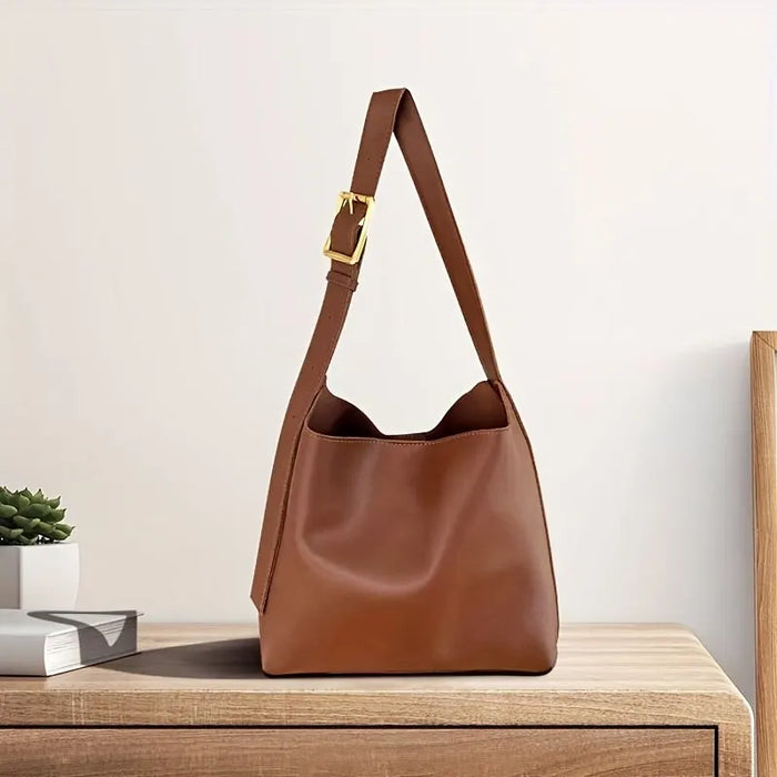 Schultertasche mit Verstellbarem Träger und Reißverschluss
